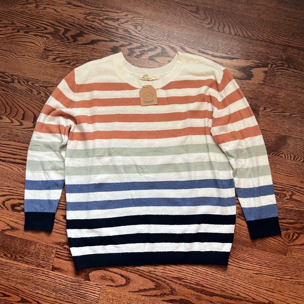 Kori America Striped Multicolor Sweater